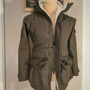 ARKAIR | "Furry Master" Fleece-Lined Arctic Parka | Small | Olive